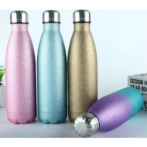 500ml Double-wall Insulated Vacuum Flask Stainless Steel Coke Thermos For Sport Water Bottles For Girls Portable Thermos Cup
