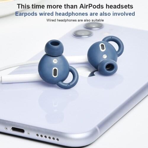 In-Ear Eartips Earbuds Earphone Case Cover for AirPods iPhone Bluetooth Earphone Case Soft Silicone Stain resistant Protection