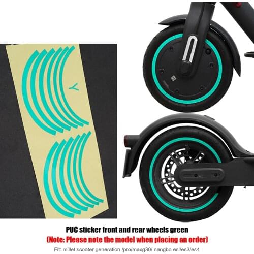 Scooter Wheel Hubs Protective Reflective Sticker For Xiaomi Mijia M365 Pro Electric Scooter For M365 Scooter Parts