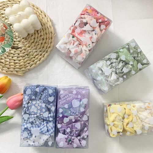 6/8 Pcs Pack Hair Scrunchies Rope Satin Ties Girls Ponytail Holders Rubber Bands Elastic Hairband Hair Accessories For Women