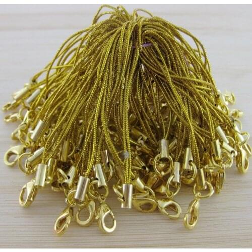 300pcs Cellphone Lanyard,Cell Phone Strap with Parrot Clasp,Lobster Clasps,Trigger Hooks Gold)Phone Charms Kawaii Decoden