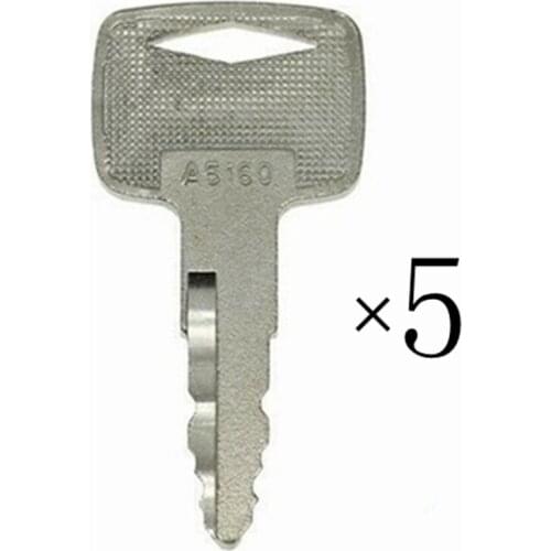5) Key For Caterpillar For CAT For Mitsubishi FG Series Forklifts A5160, 91A07-01910