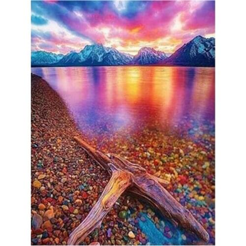 5D DIY Scenery Landscape Diamond Painting Rhinestone Crystal Design Mosaic Picture Painting Living Room Decoration XN530