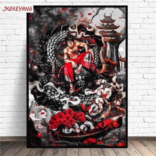 5D DIY square/round Diamond painting Luffy One Piece Cross Stitch Diamond Embroidery Pattern Rhinestone J3152