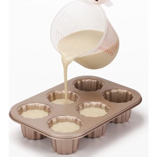 12 Cup Non Stick Cannele Mould Cake Pans Cupcake Oven Biscuit Mold Pie Dishes Baking Tray Home Kitchen Cook DIY Cooking Tools