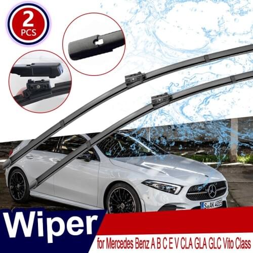 Car Wiper Blade for Mercedes Benz A B C E V CLA GLA GLC Vito Class Car Accessories W176 W246 W205 W213 S213 W447 C117 X156 X253
