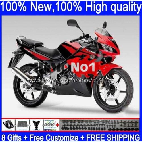 +Tank For HONDA CBR125R CBR-125R 02 03 2004 2005 2006 124MC.68 CBR125RR CBR 125CC 125R black red hot 2002 2003 04 05 06 Fairings