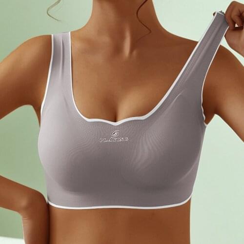 Thai Latex Underwear Women Thin No Steel Ring Ultra-Light Gather Sports Vest Sleep Bra 6 Colors Available Bra For Women