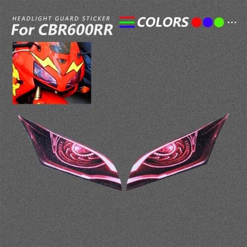 CBR600RR Sticker For HONDA CBR 600 RR CBR 600RR 2007-2012 2009 2010 2011 3D Front Fairing Motorcycle Headlight Guard Protection