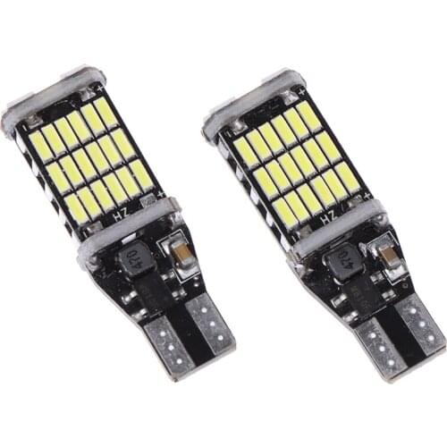 2Pcs DC 12V Canbus T16 T15 921 W16W LED Bulb Car Backup Reverse Lights 6000K For Car Accessories