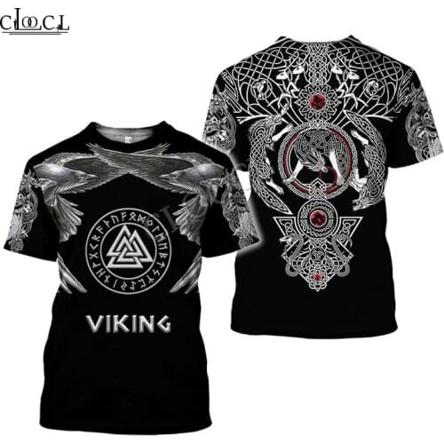 HX Newest Popular Viking Tattoo Men Women T Shirt 3D Print Fashion Harajuku Tee Shirt Casual Wild Pullover Tops Drop Shipping