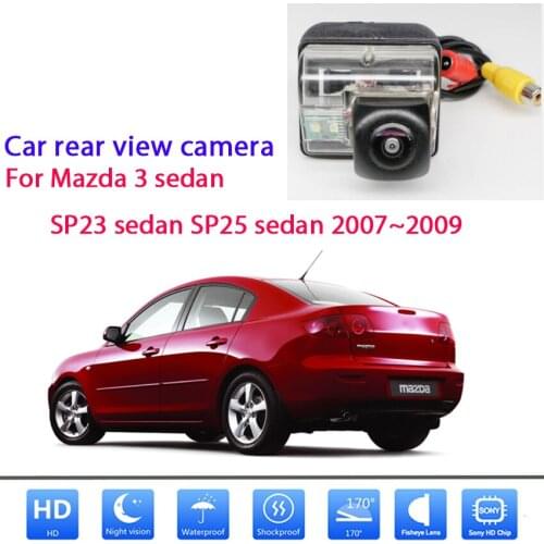 Camera For Mazda 3 sedan SP23 sedan SP25 sedan 2007 2008 2009 Rear View Reverse Camera kit RCA Original Screen Compatible