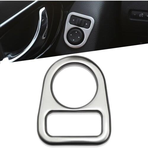 1PCS Stainless Steel Interior Rearview adjustment light box For Nissan X-TRAIL Xtrail X trail T32 2013-2015 Qashqai J11