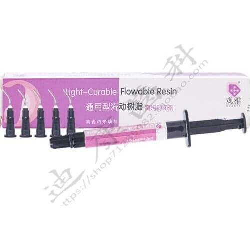 Lihgt-curable flowable resin Photocurable fluid flow resin nanocomposite resin