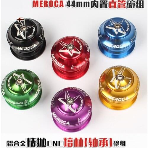 Meroca Mountain Bike Front 44mm Built-in Straight Pipe Bowl Ultra-light Sealed Bearing Bowl