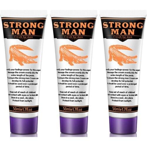 Strong Man HOT XXL Big Dick Penis Enlargement Cream Men Penile Extender