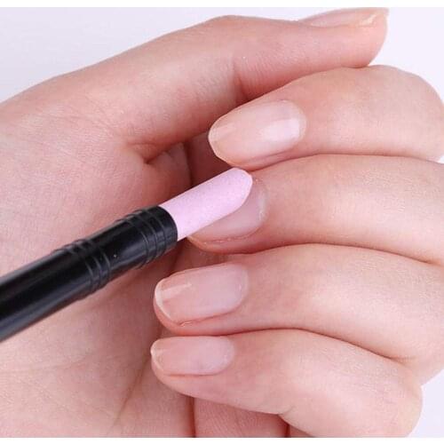 NEW Double-Head Dead Skin Repairing Nail File Polishing Stick Pen Nail Remover Tools Manicure Tool Nail Pusher Smooth Stick