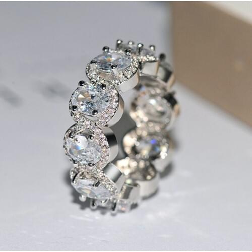 New Creative Water Drop Zircon Pendant Rings for Women Personality Cute Engagement Rings Couple Promise Jewelry GIFT