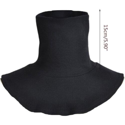 40GC Solid Color Dickey False Fake Collar Turtleneck Detachable Half Top Neck Cover