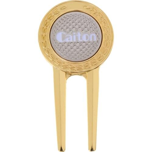 Portable Golf Divot Tool with Magnetic Ball Marker Pitch Mark Mini Tool - 2 Colors