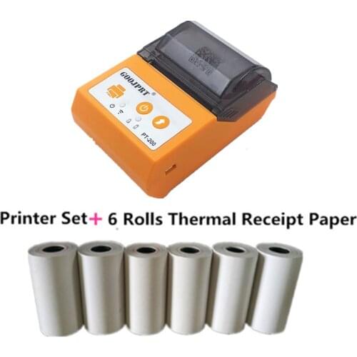 JP-PT200 Portable Mini Printer Bluetooth Thermal Printer Pos Receipt Printer Bill Ticket Printer for iOS Android Windows