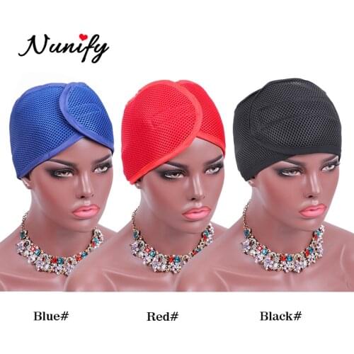 Nunify New Fashion Unisex Luxury Adjustable Double Foam Mesh Head Wrap Headband Hair Bands For Women Hair Accessories