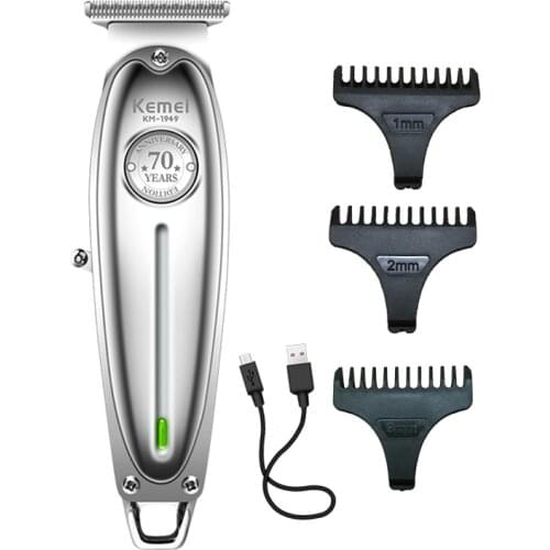 All-Metal Hair Trimmer Professional Clipper For Barber Rechargeable Men Electric Beard Shaver Baldheaded Hair Cutting Machine