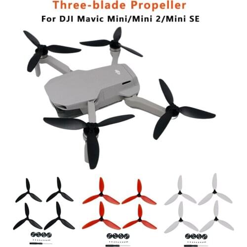 Three-blade Propeller for DJI Mavic Mini/Mini 2/Mini SE Drone Light Weight Props Blade Replacement Wing Fans Parts Accessories