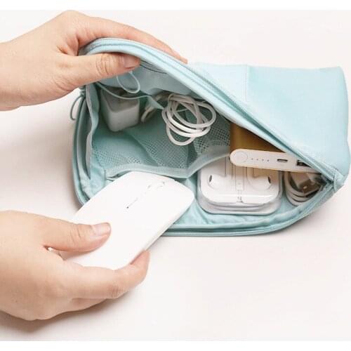 Digital Travel Accessory Cable Bag Portable USB Electronic Organizer Gadget Case Travel Cellphone Charge Mobile Charger Holder