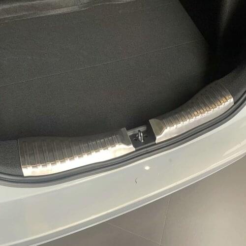 For Honda Fit Jazz GR 2020 2021 Rear Bumper Inner Foot Door Sill Protector Plate Molding Cover Kit Trim Accessories