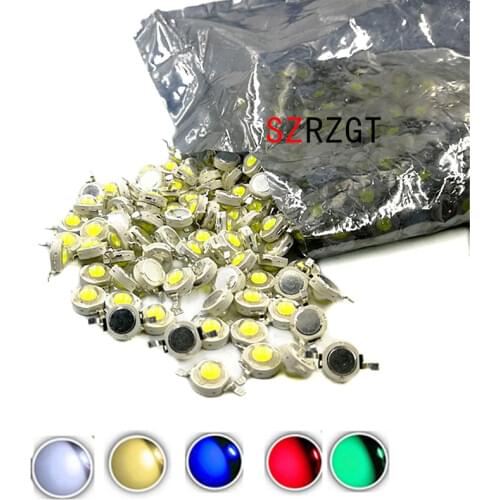 10pcs 1W 3W High Power LED lamp Bulb Diodes SMD 110-120LM LEDs Chip