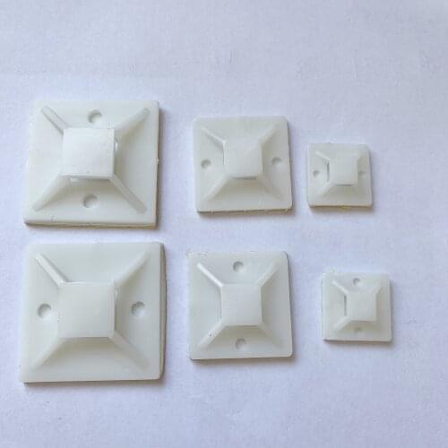 30pcs 20*30*40 Adhesive Self-adhesive Tie Mounts Beam Line Card Cable Management Clip Wiring Accessories type locating piece