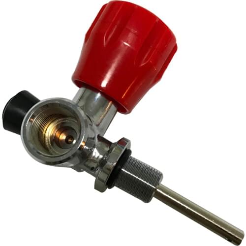 AC911 New Cylinder Diving Tank Valve/PCP Tank Bottle Valve Carbon Fiber Cylinder Red Valve Gauge Drop Shipping Acecare