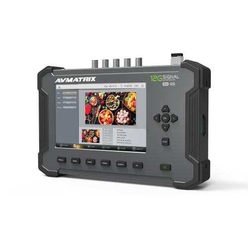 AVMATRIX SD HD 3G 6G 12G-SDI 4K Signal Generator with 7" screen