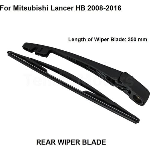 Car Accessories For Mitsubishi Lancer HB 2008-2016 Rear Windshield Window Wiper Arm + Blade Set New