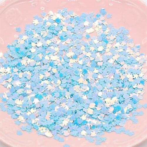 KSCRAFT 4mm Multi-colored Rabbit Shape Sequins PVC Flat for DIY Card Making Craft Color Collection