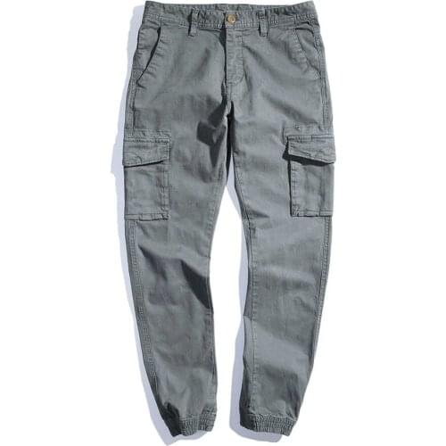 New Spring Cargo Pants Men outdoor Jogger Overalls Fashion Autumn Casual Business Pant Casual Sweatpant Men 100% Cotton Trousers