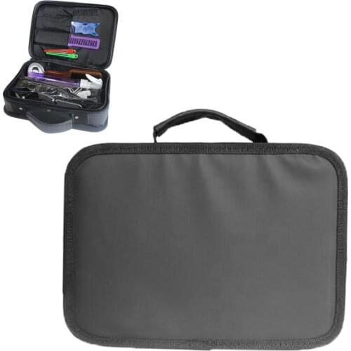 Pro Hair Stylist Salon Barber Hairdressing Scissors Combs Tool Bag Makeup Case Travel Hair Tools Carrying Case