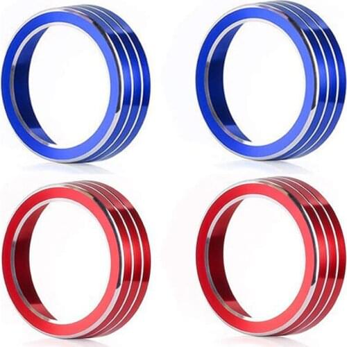 For 10Th Gen Honda Civic Air Condition Knob Cover Trims, Anodized Aluminum AC Switch Temperature Climate Control Rings for Civic