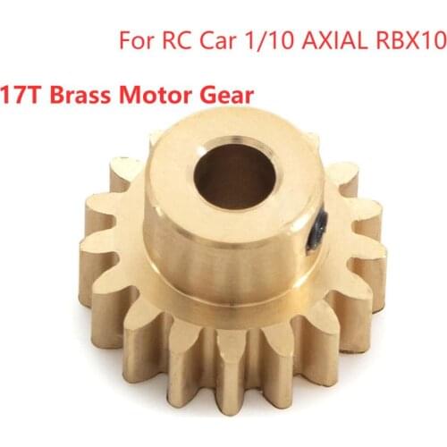 For RC Car 1/10 AXIAL RBX10 Brass Motor Gear Upgraded Gear RC Crawler Car DIY Set Remote Control Car Modification DIY Spare