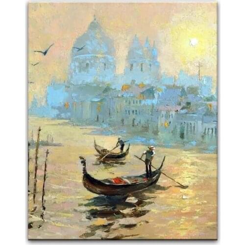 DONGMEI OILPAINTING Hand Painted oil painting Home Decoration painting Knife Painting landscape pictures DM17050410