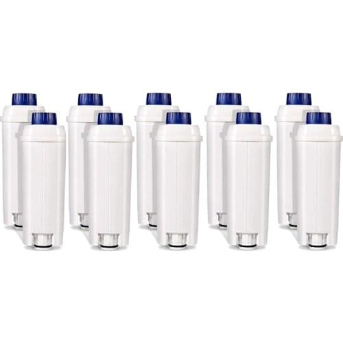 10PCS Coffee Machine Filter for DLSC002 with Activated Carbon Water Filter for Delonghi ECAM, Esam, ETAM