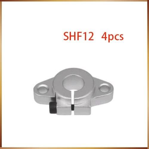Hot Sale! 4pcs/lot SHF12 12mm horizontal linear shaft support 12mm Linear Rail Shaft Support XYZ Table CNC SHF Series Rail Shaft