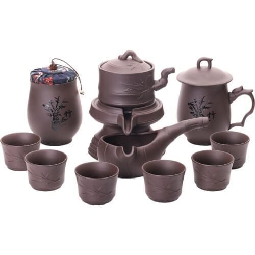Hot sale Tea CupPurple Sand Tea Set Household Semi-automatic Stone Mill Lazy Man Kung Fu Tea Set
