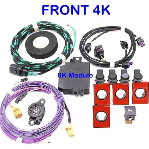 Front Park Pilot 4K To 8K Parking Sensors Kit For VW Jetta MK5 MK6 Golf 5 6 56D 919 475 A / 18D 919 475