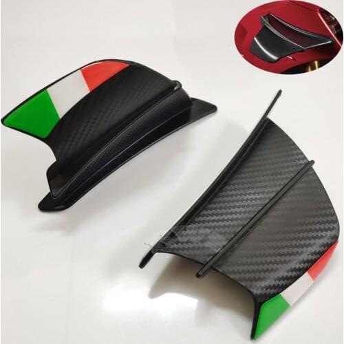 Motorcycle Winglet Carbon Fiber Aerodynamic Wing Kit Spoiler For Yamaha Suzuki Kawasaki Honda H2/H2R Scooter Accessories