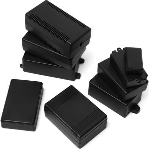 1pcs ABS Plastic Project Waterproof Cover Box Black DIY Housing Instrument Case Electronic Project Box Electric Supplies