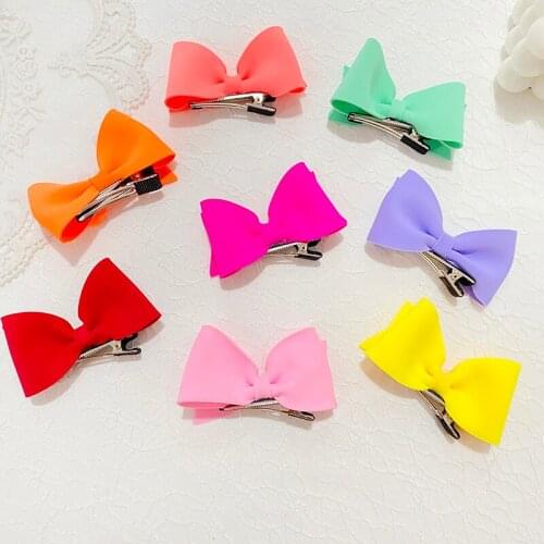 Miss cute Luxury Quality Hairpin Modish Girls Solid Bows Hair Clip Bowknot Bubble Bows Hair Korean Hairpin Hair Accessories