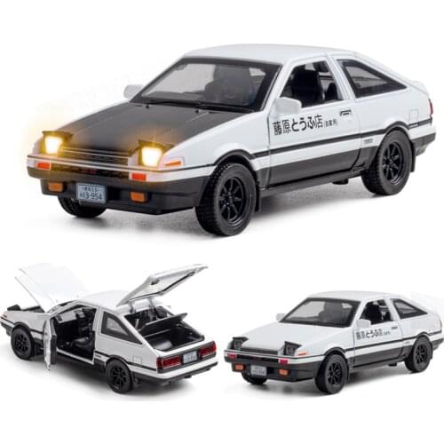 1:32 Toyota AE86 Model Car Die Cast Alloy Boys Toys Cars Pull Back Collectibles Kids Car Model Free Shipping