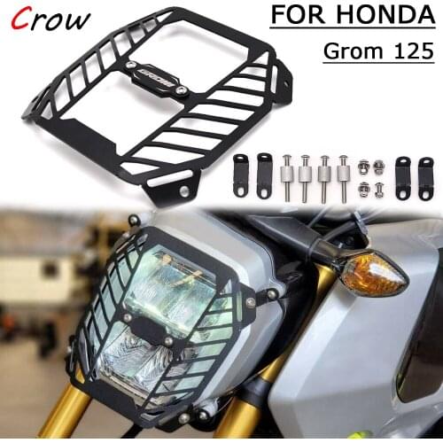 Motorcycle Aluminium Headlight Protector Grille Guard Cover Protection Grill For HONDA Grom125 GROM 125
